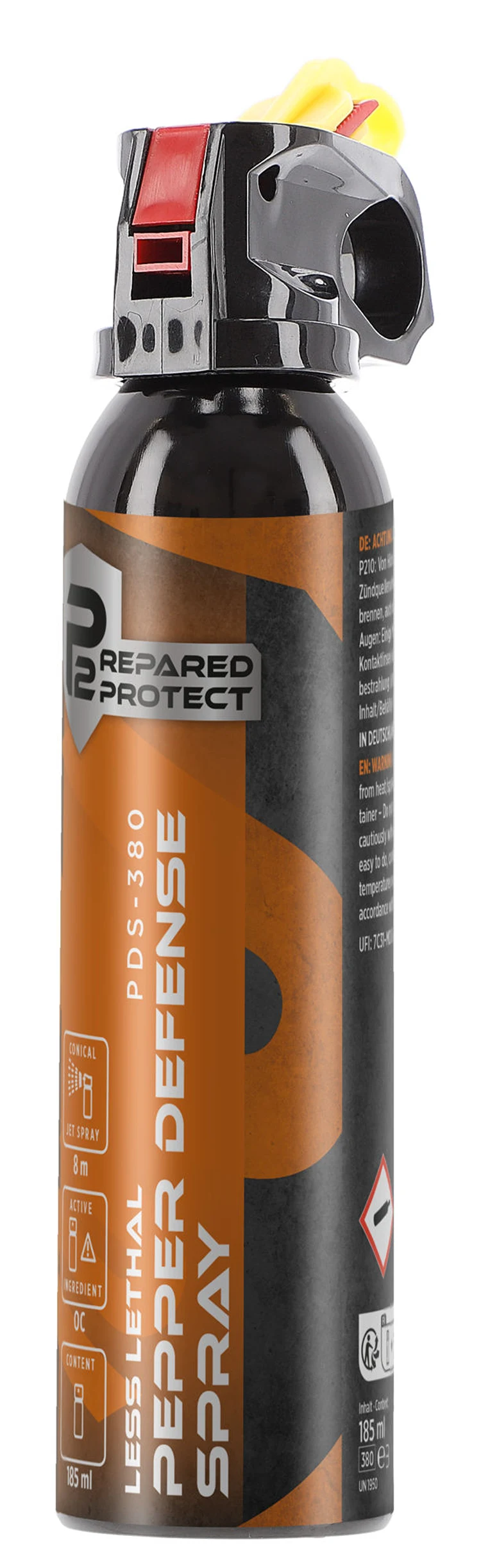Paza si autoaparare - P2P PDS-380 Pepper Spray Autoaparare - Jet conic 185 ml