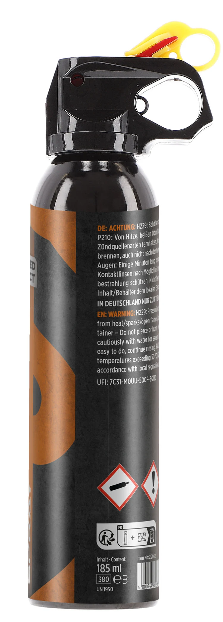 P2P PDS-380 Pepper Spray Autoaparare - Jet conic 185 ml [2]