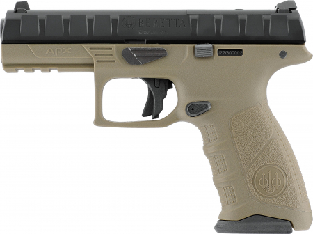 Pistoale cu Recul ( Green Gas ) - Pistol Airsoft Beretta APX RDO FDE  GreenGAZ Blowback – Red Dot Ready