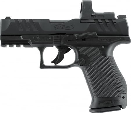 Pistoale cu Recul ( CO2 ) - Pistol airsoft Walther PDP Compact 4" Optics Ready cu RedDot Co2 BlowBack