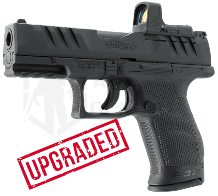 Pistoale fara Recul ( CO2 ) - Pistol airsoft Walther PDP Compact 4" Upgraded cu red dot inclus