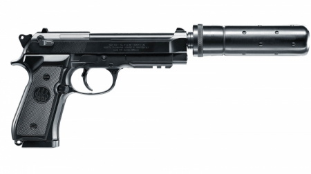 Pistol Beretta MOD. 92A1 BLK Tactical cu Amortizor +baterie si charger incluse [2]