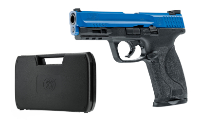 Markere paintball - Pistol airsoft T4E Smith & Wesson M&P9 M2.0 CO2 BB Blue+Black