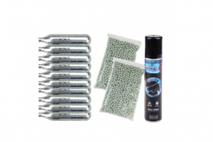 Capsule Co2 si Green Gas - Set complet bile capsule CO2 si ulei siliconic