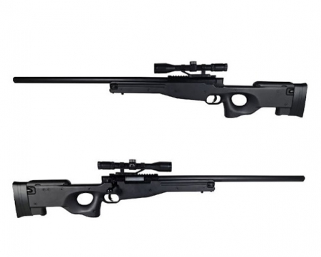 Sniper Airsoft Mauser Negru SR cu Luneta [2]