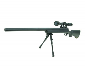 Sniper Manual ( spring ) - Sniper MB03 WELL Black + Luneta si BIPOD