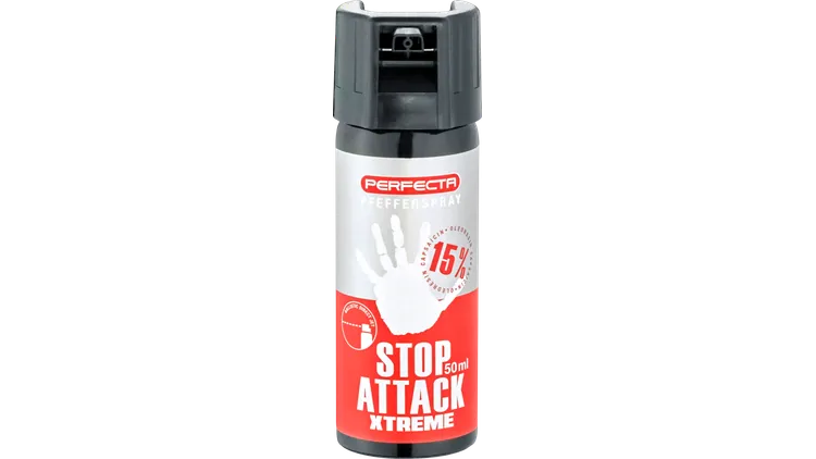 Paza si autoaparare - Spray cu piper Perfecta Stop Attack XTreme 50 ml, 15 % OC