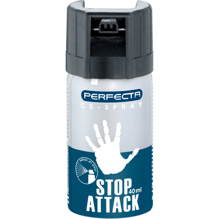 Outdoor - Spray cu pipr Perfecta Stop Attack CS – 40 ml – Jet Conic – Autoaparare