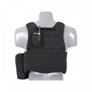 Vesta Airsoft Plate Carrier Harness cu buzunare - Black [1]