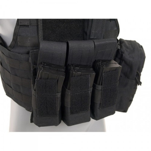 Vesta Airsoft Plate Carrier Harness cu buzunare - Black [2]