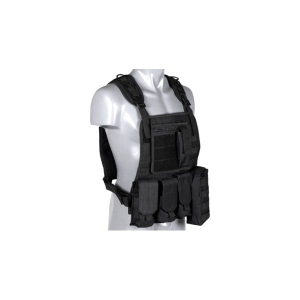 Vesta Airsoft Plate Carrier Harness cu buzunare - Black [3]