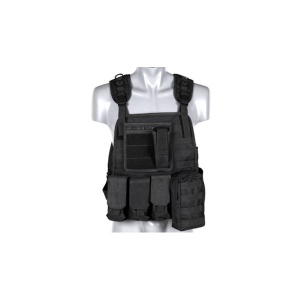 Vesta Airsoft Plate Carrier Harness cu buzunare - Black [6]