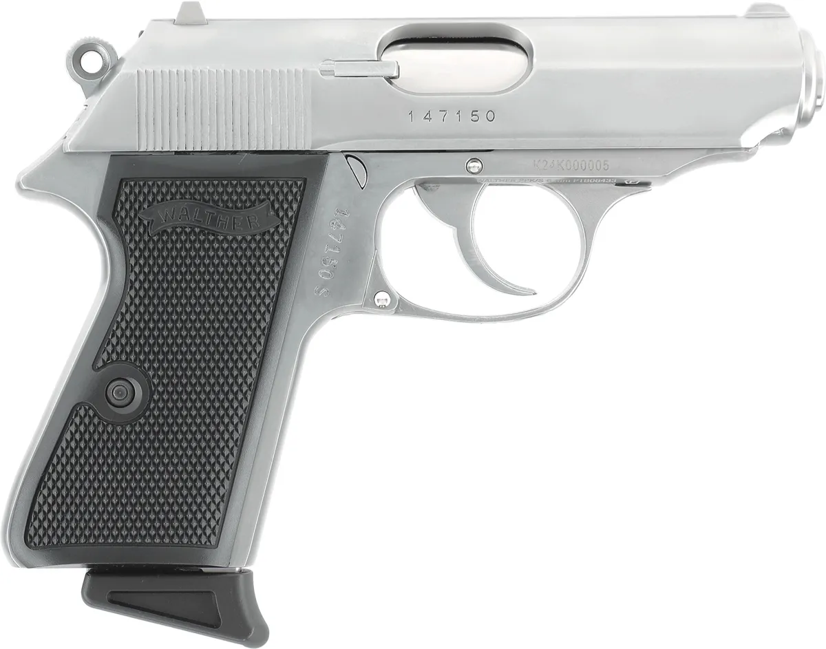 Walther PPK/S Silver pistol airsoft full metal Blowback GreenGas [3]