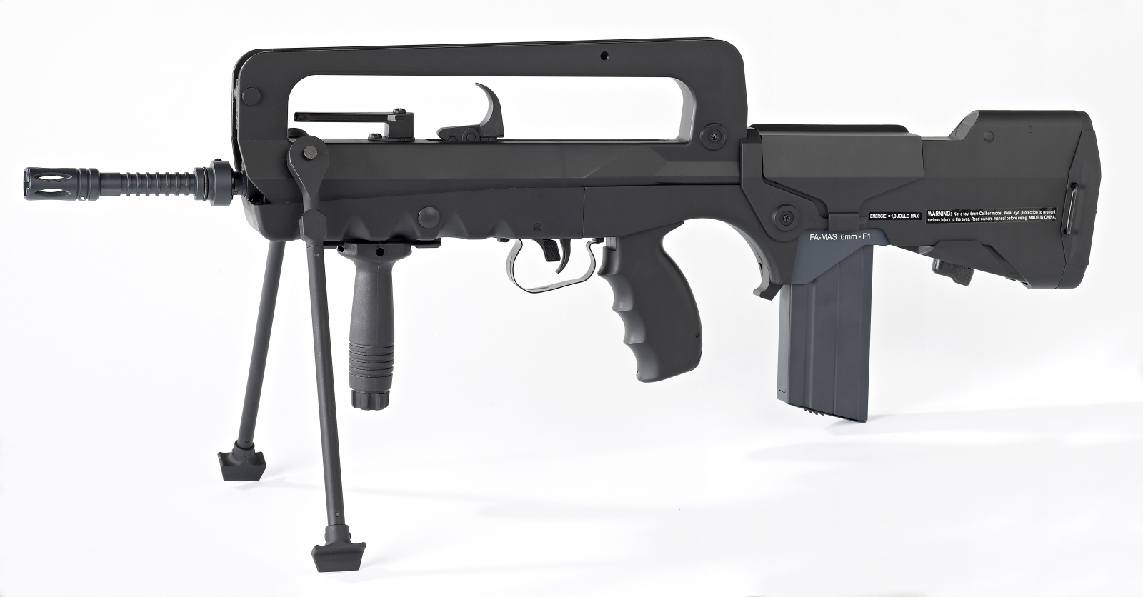 Arma Asalt Airsoft FAMAS F1 + Bipod, Baterie si Charger