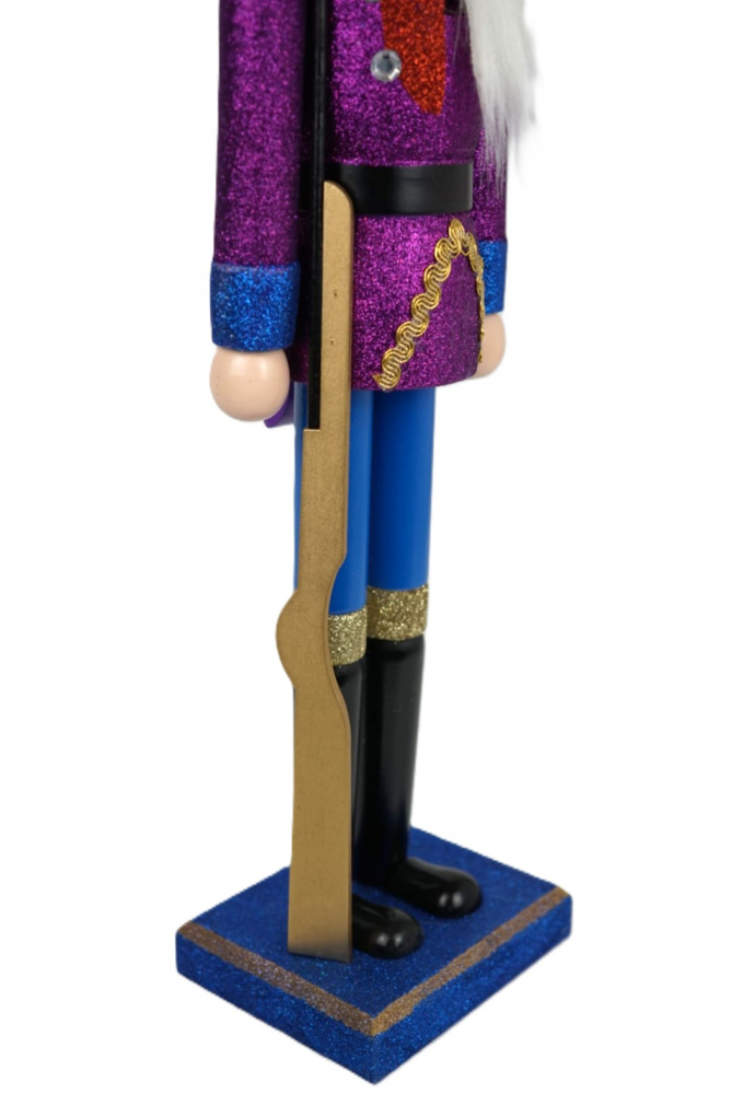 Spargator de nuci ornament Pusca Albastru/Mov Sclipici_9989-17 [3]