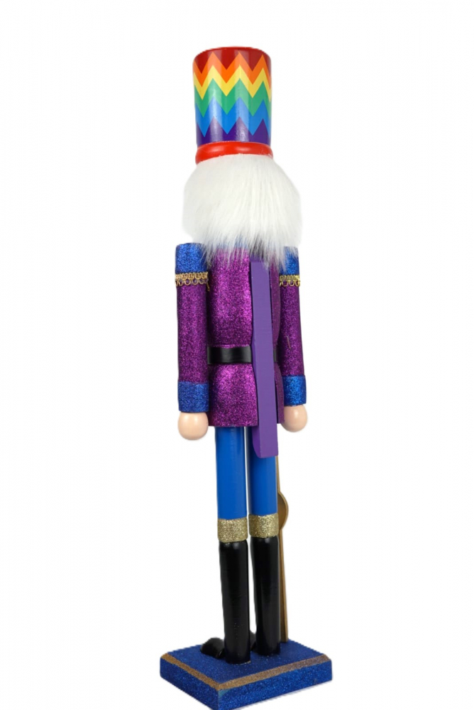 Spargator de nuci ornament Pusca Albastru/Mov Sclipici_9989-17 [4]
