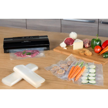 Aparat de vidat Tefal VacuPack Classic VT254070, 110 W, 2 programe, Negru [3]