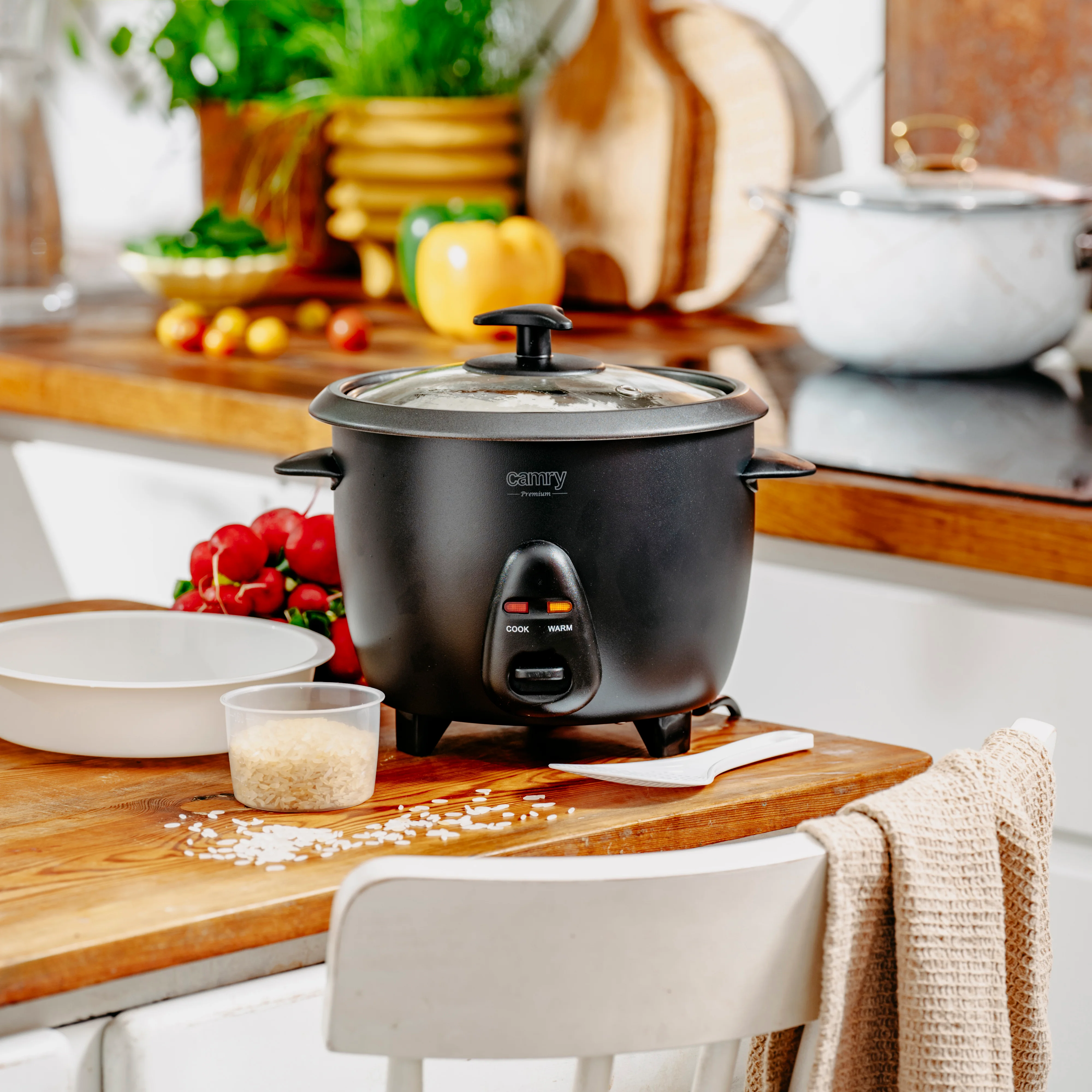Rice Cooker Camry CR 6419, Capacitate 1 L, Putere 400 W, 2 funcții [3]