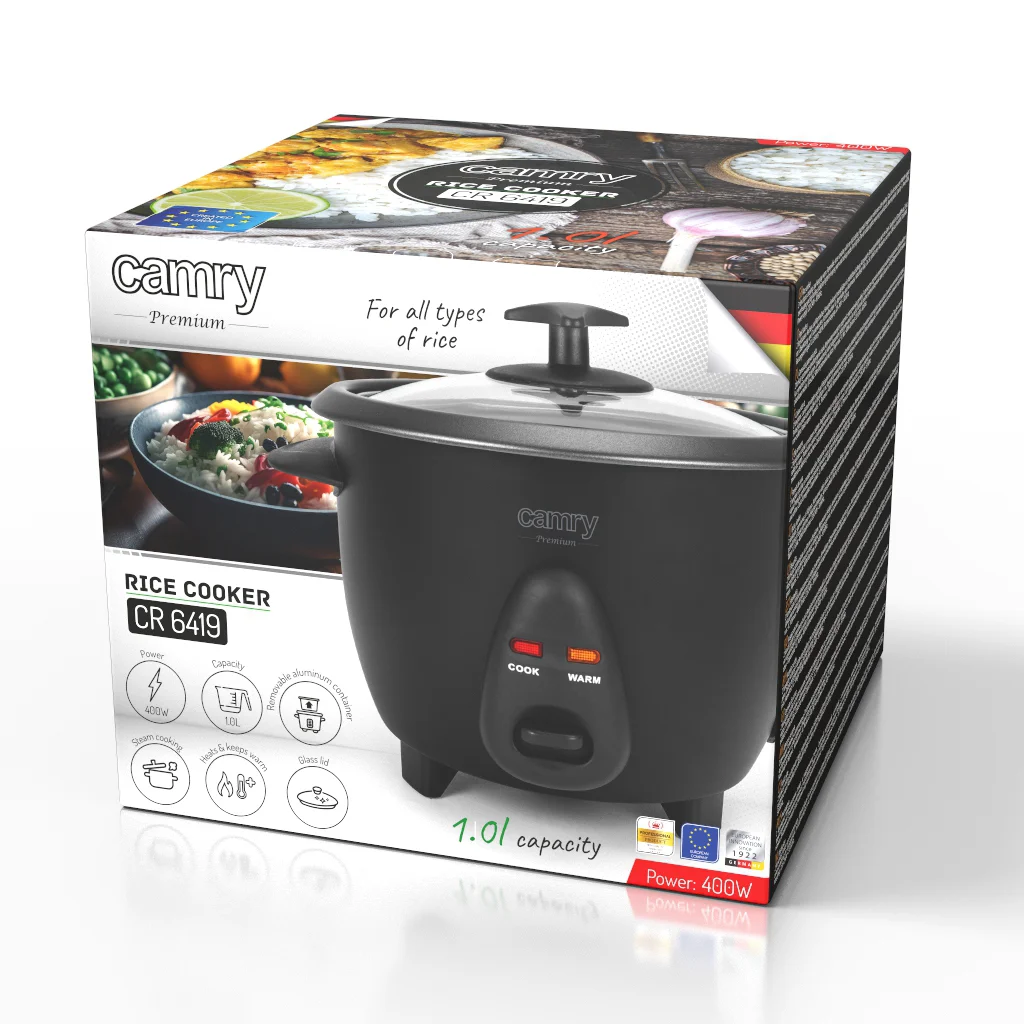 Rice Cooker Camry CR 6419, Capacitate 1 L, Putere 400 W, 2 funcții [11]