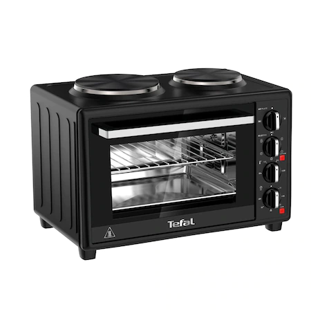 Cuptor electric Tefal Optimo OF463830, 32 L, 2 plite, 5 moduri de gatire, termostat ajustabil, tava copt, negru [2]