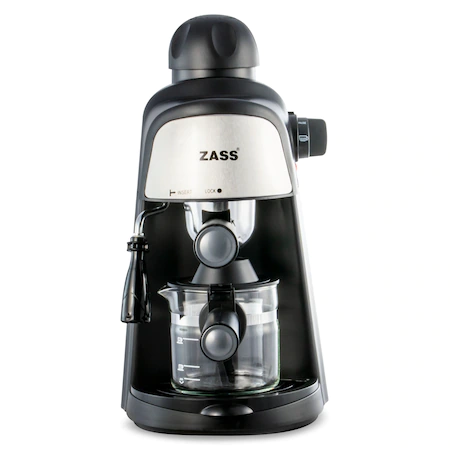 Espressor manual Zass ZEM 05, 800W, Dispozitiv Cappuccino, Negru [3]