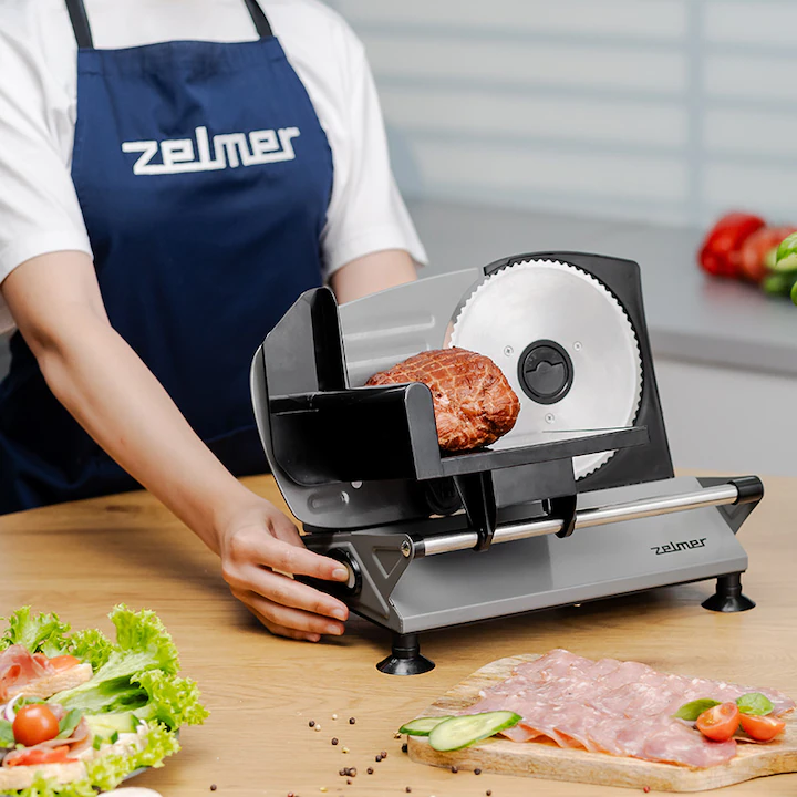 Feliator Zelmer ZFS0919, 150 W, material carcasa metal, interval taiere 0 - 10 mm, lama 170 mm, detasabila, reglare fina a felierii, protectie impotriva pornirii automate, picioare de cauciuc antidera [3]