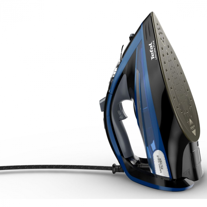 Fier de calcat Tefal FV9834E0 Ultimate Pure, 3000 W , functie anticalcar, 0-55g/min, jet de abur 240g/min, Albastru/Negru [4]