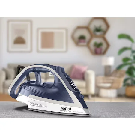 Fier de calcat Tefal Ultragliss Plus FV6812E0, 2800W, abur variabil 0-50 g/min, jet de abur 260 g/min, alb/albastru [7]