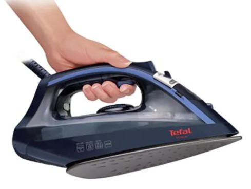 Fier de calcat TEFAL Virtuo FV1713E0, 200ml, talpa antiaderenta, 2000W, 90g/min, albastru inchis [2]