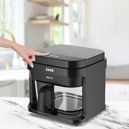 Friteuza cu aer cald ZASS ZAF 09 Friteuza electrica 1200W Friteuza sanatoasa fara ulei Cos de sticla securizata Control digital friteuza Gatire rapida si economica Friteuza cu 8 programe presetate Temperatura ajustabila friteuza Capacitate 5.5 litri Friteuza cu circulatie rapida a aerului Friteuza cu panou de control LED Gatire cu aer cald inovativ Friteuza cu temporizator Retete sanatoase cu aer cald Friteuza cu vas detasabil [6]