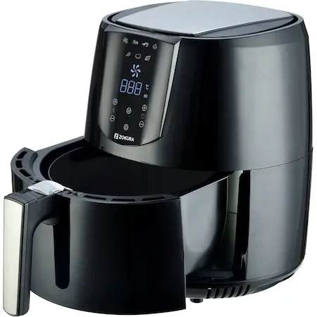Friteuza cu aer cald Zokura Z1231, 1400W, 3.2 L, Negru [2]