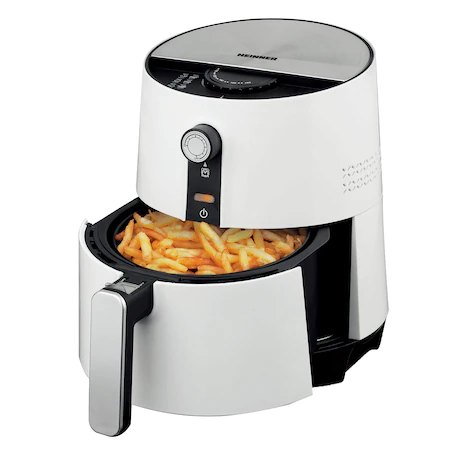 Friteuza fara ulei Heinner AirFryer HAF-1300WH, 1300 W, 2.6 l, Timer, Alb - Prepara mancarea ta preferata fara grasime! [2]