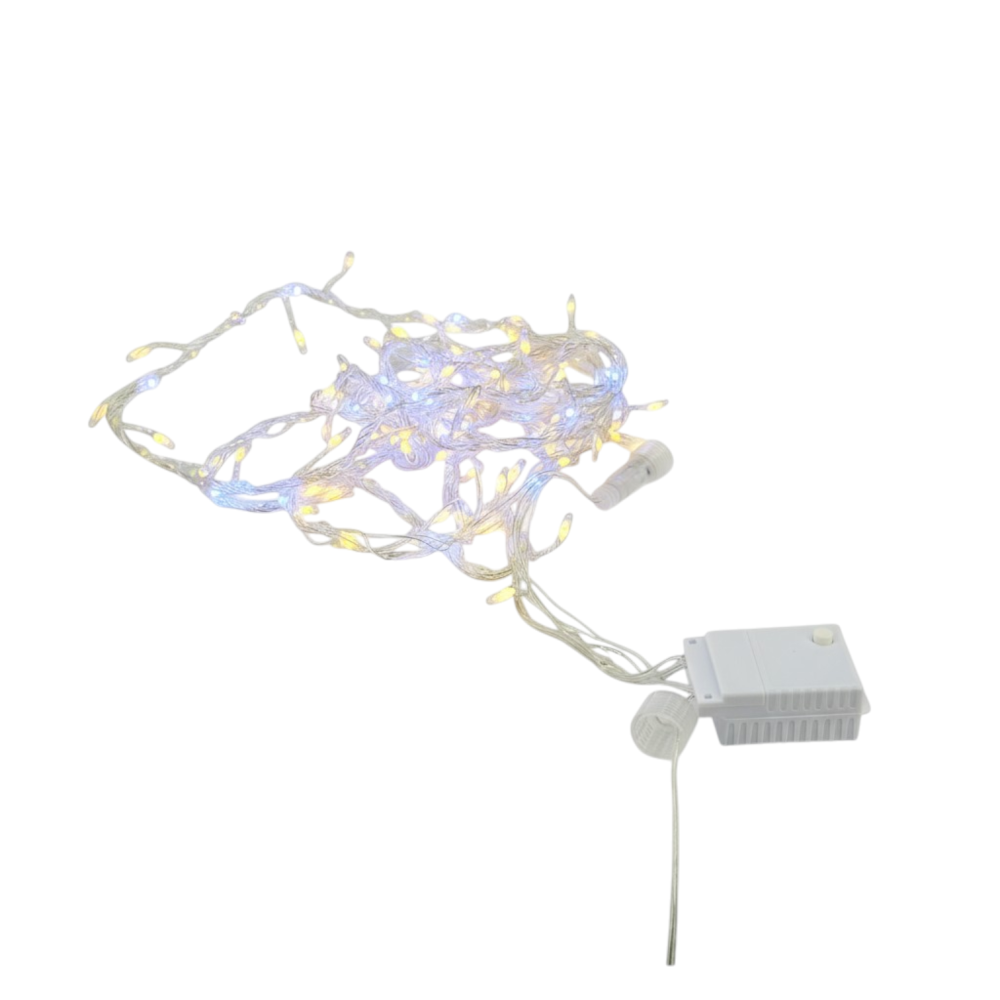 Installatie Luminoasă Crăciun 3M cu 220 LED-uri, Cablu Transparent, Lumină Caldă, Decor Festiv Interior, Multi-Funcțională [3]