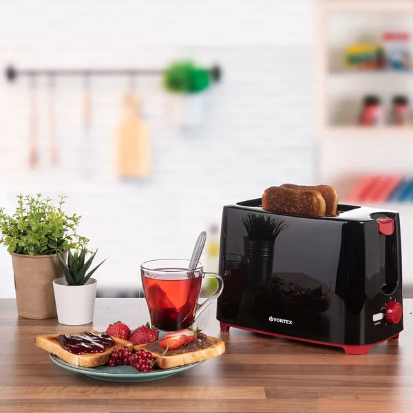 Prajitor de paine VORTEX VO4008 700 W 2 felii, Negru [4]