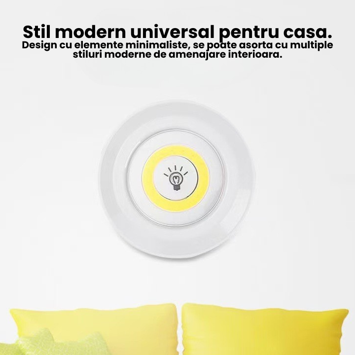 Set 3 lumini LED cu telecomanda, Reglarea intensitatii luminii, Timer [4]