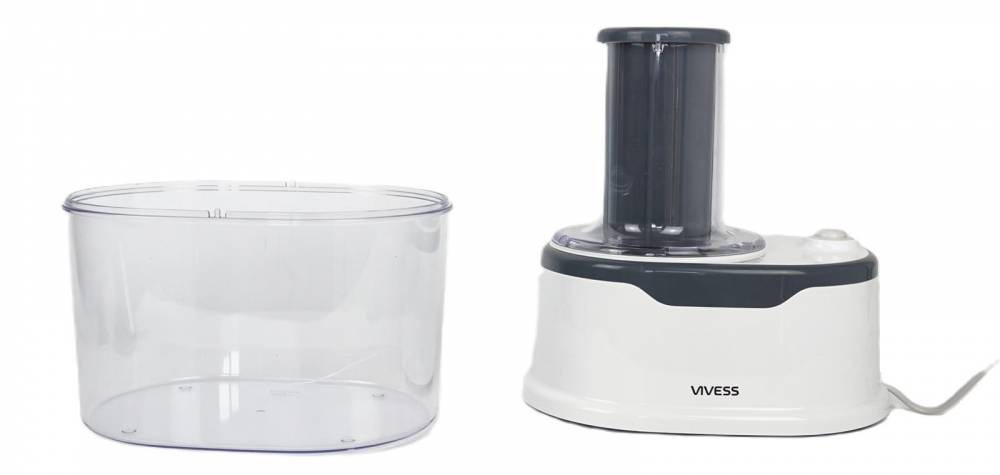 Spiralizator legume Vivess SP12001WGRA, 2 lame diferite, 1.7l, Negru [2]