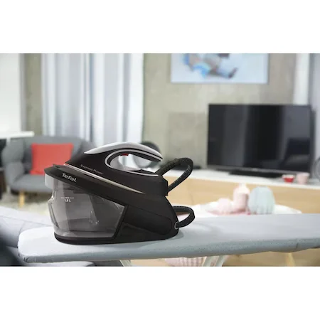Statie de calcat Tefal Express Power SV8062E0, 2800W, 6.8 bar, abur variabil 130g/min, talpa Durilium AirGlide, capacitate rezervor 1.8L, negru/argintiu [3]
