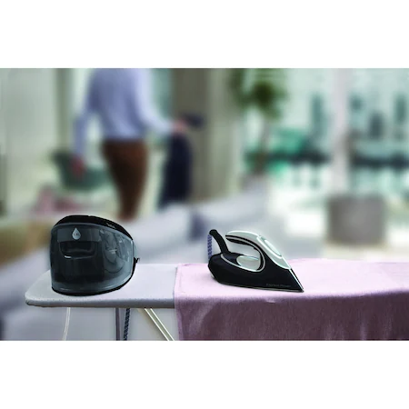 Statie de calcat Tefal Express Power SV8062E0, 2800W, 6.8 bar, abur variabil 130g/min, talpa Durilium AirGlide, capacitate rezervor 1.8L, negru/argintiu [5]