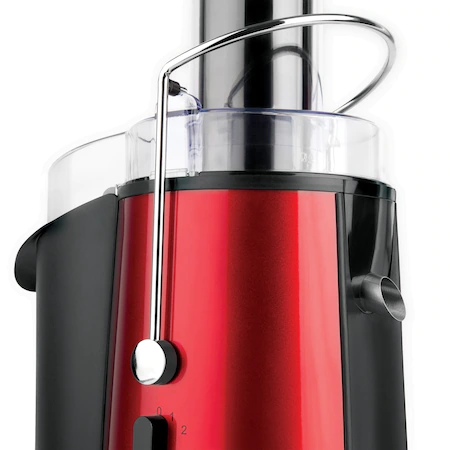 Storcator de fructe si legume Heinner XF-1000RD, 1000 W, Recipient pulpa 2 l, Recipient suc 1 l, 2 Viteze, Tub de alimentare 75 mm, Rosu [4]