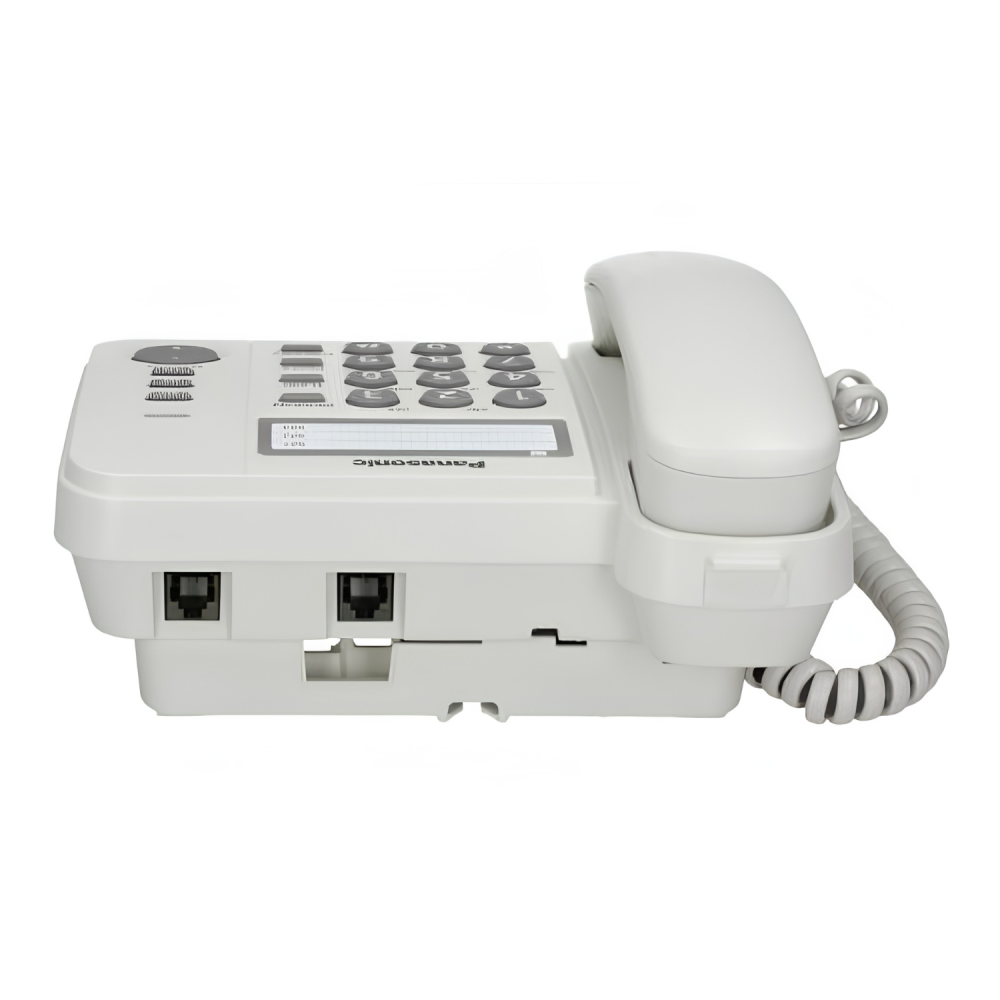 Telefon analogic Panasonic KX-TS520FXW, indicator sonerie, montare perete, alb [5]