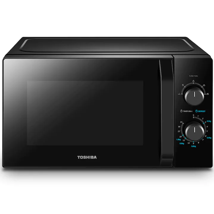Cuptor cu microunde Toshiba MW2-MM20PBK, 20 l, 800 W, Control mecanic, Iluminare LED, Negru [5]