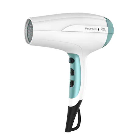 Uscator de par Remington Shine Therapy D5216, 2300W, Ionizare, 3 trepte de temperatura, 2 viteze, CoolShot, concentrator, difuzor, Alb/Albastru [3]