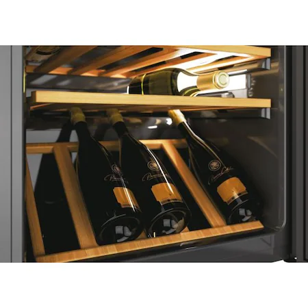 Racitor de vinuri Hoover HWC 200EELW/N, 81 sticle, Clasa G, Wi-Fi, Control electronic, Iluminare LED, H 146 cm, Negru [1]