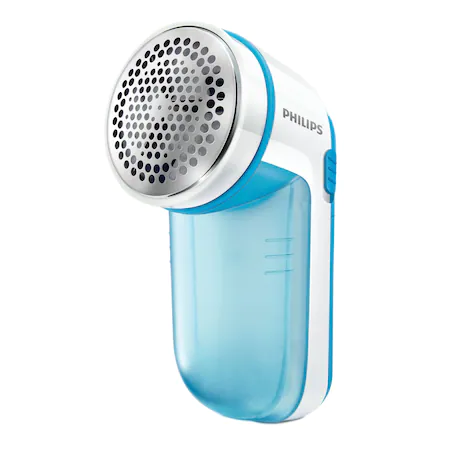 Aspiratoare - Aparat-de-Curatat-Scame-Philips-GC026-8800-Rotatii-Alb-Albastru