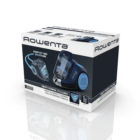 Aspirator fara sac ROWENTA Swift Power Cyclonic RO2981EA, 750W, Clasa A, raza de acoperire 7.55m, tehnologie ciclonica avansata, sistem de filtrare eficient, albastru [4]