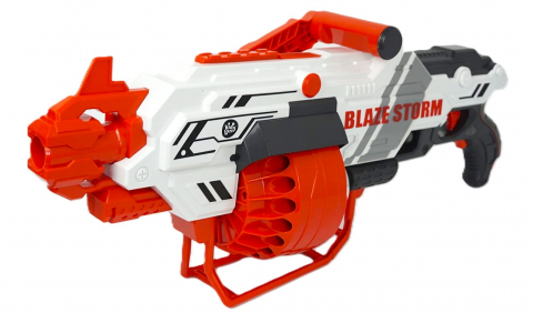 Jucarii & jocuri - blaster-electric-kidland-40-proiectile-rosu-alb.jpg