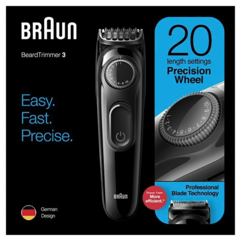 Aparat de tuns barba Braun BT3222 Beard Trimmer Series 3, 20 setări, negru [5]