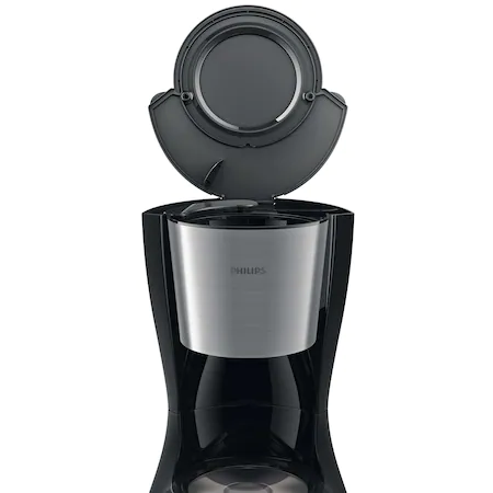 Cafetiera Philips Daily Collection HD7459/20, 1000 W, afisaj LCD, cana din sticla, aroma twister, cronometru, Negru [3]