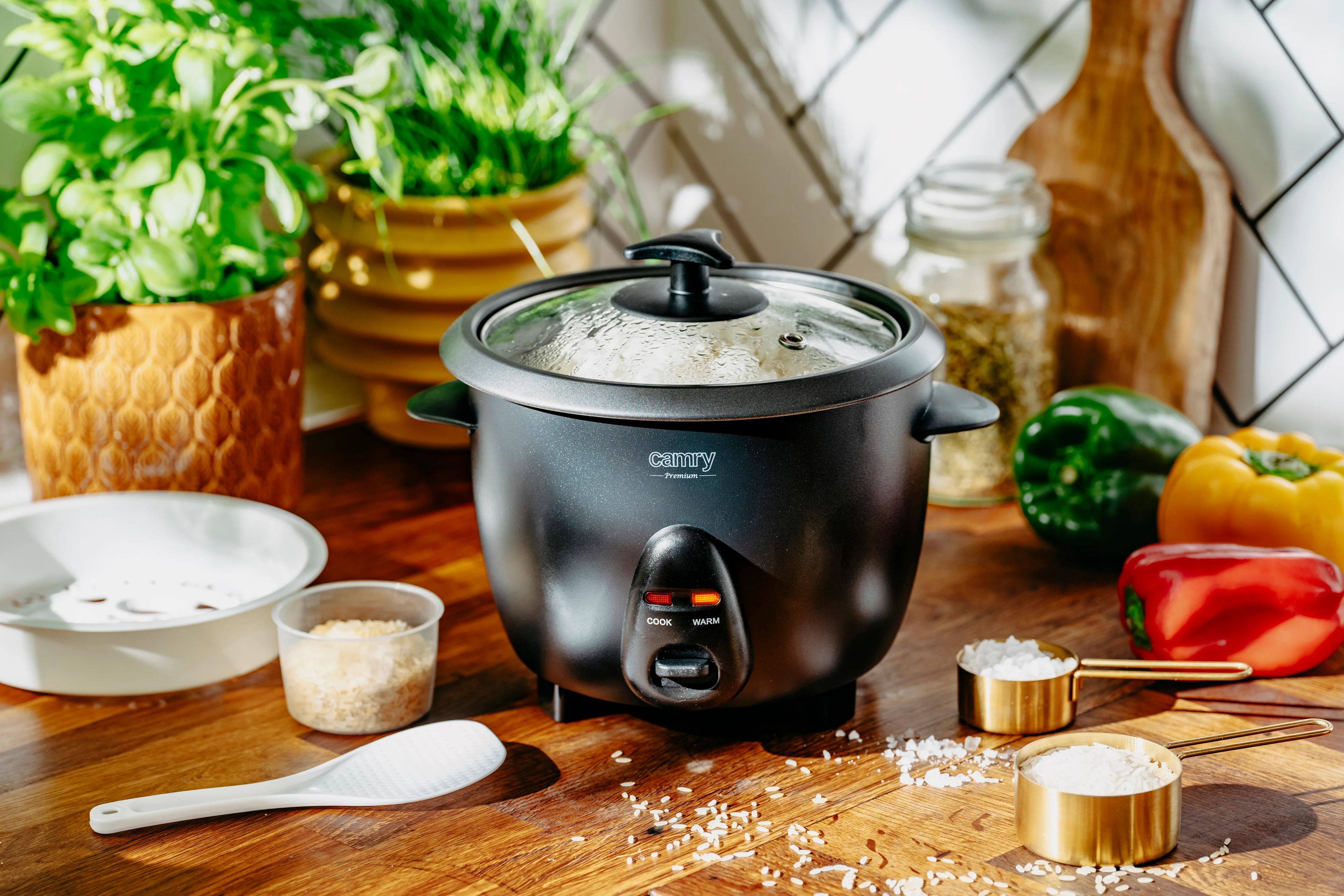 Rice Cooker Camry CR 6419, Capacitate 1 L, Putere 400 W, 2 funcții [11]