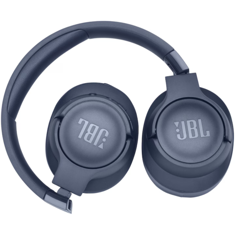 Casti audio wireless over-ear JBL Tune 710BT, Bluetooth, Baterie 50H, Pure Bass Sound, Microfon, Albastru [2]